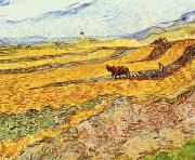 Vincent Van Gogh, Enclosed Field With Ploughman